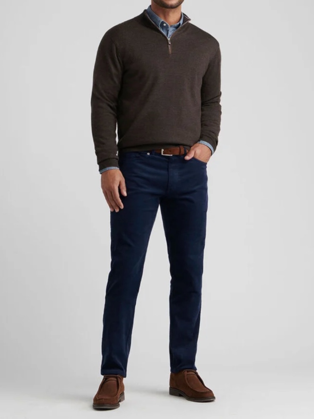 Peter Millar Men's Size 36 Dark Navy Superior Soft Corduroy Pant MSRP $178